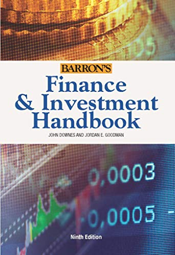 Imagen de archivo de Finance and Investment Handbook a la venta por Seattle Goodwill