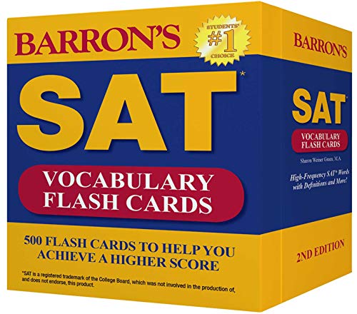 Stock image for Barrons SAT Vocabulary Flash Cards: 500 Flash Cards to Help You Achieve a Higher Score for sale by Seattle Goodwill