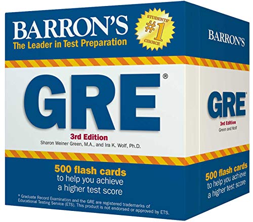 Stock image for Barron's GRE Flash Cards, 3rd Edition: 500 Flash Cards to Help You Achieve a Higher Score for sale by SecondSale