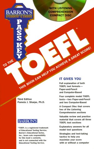Imagen de archivo de Pass Key to the TOEFL : With Compact Disc a la venta por Better World Books