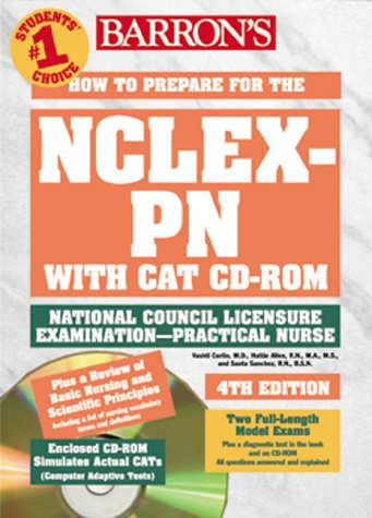 Imagen de archivo de How to Prepare for the NCLEX-PN with CAT CD-ROM (BARRON'S HOW TO PREPARE FOR THE NCLEX-PN USING CAT) a la venta por HPB-Emerald