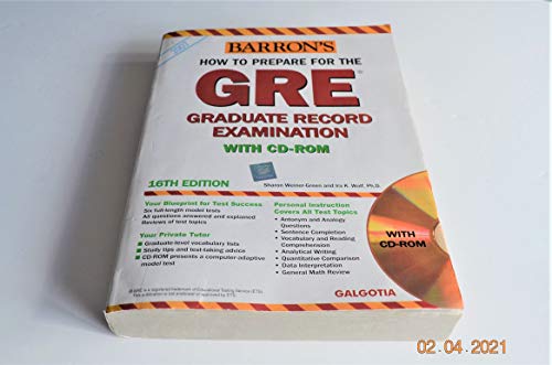 Beispielbild fr Barron's How To Prepare For The Gre: Graduate Record Examination 2005-2006 edition zum Verkauf von HPB-Red