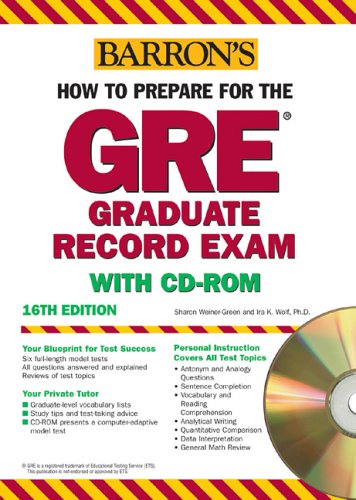 9780764178788: How to Prepare for the GRE with CD-ROM