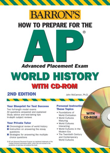 Imagen de archivo de How to Prepare for the AP World History with CD-ROM (Barron's AP World History (W/CD)) a la venta por Wonder Book