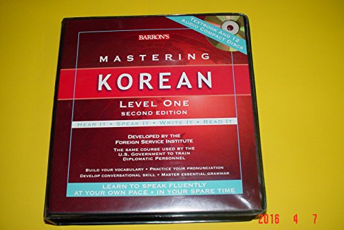 Imagen de archivo de Mastering Korean CD Package (Mastering Series/Level 1 Compact Disc Packages)(2nd Edition) a la venta por HPB-Red