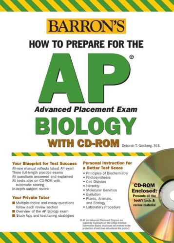 9780764179105: How to Prepare for the AP Biology Advanced Placement Exam (Barrons How To Prepare For the AP Biology. Advanced Placement Examination (Book & CD-rom))