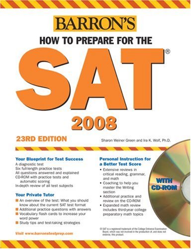 Imagen de archivo de How to Prepare for the SAT(Barron's How to Prepare for the Sat I) a la venta por BookHolders