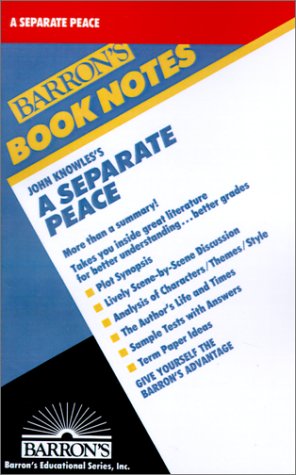 Imagen de archivo de John Knowles's a Separate Peace (Barron's Book Notes) a la venta por WorldofBooks