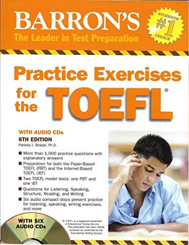 Beispielbild fr Practice Exercises for the TOEFL with Audio CDs (Barron's Practice Exercises for the Toefl) zum Verkauf von SecondSale