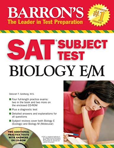 Stock image for Barron's SAT Subject Test Biology E/M with CD-ROM (BARRON'S HOW TO PREPARE FOR THE SAT II BIOLOGY E/M) for sale by Irish Booksellers