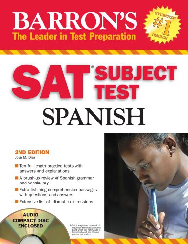 Imagen de archivo de Barron's SAT Subject Test Spanish with Audio CD [With CD (Audio)] a la venta por ThriftBooks-Dallas