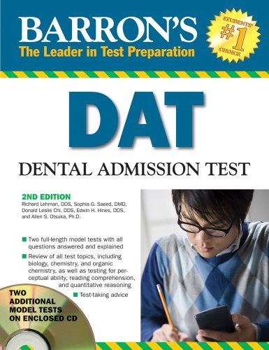 Beispielbild fr Barron's DAT: Dental Admissions Test zum Verkauf von Your Online Bookstore