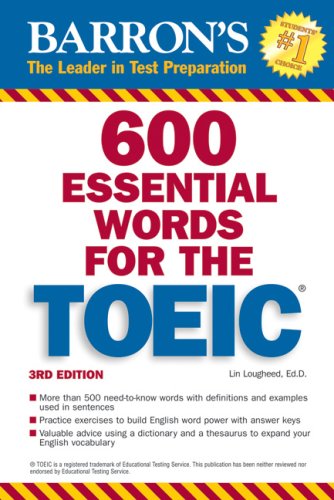 Stock image for 600 Essential Words for the TOEIC : With Audio CD for sale by Better World Books