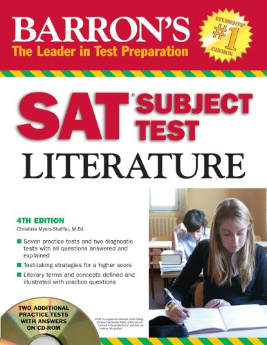 Imagen de archivo de Barron's SAT Subject Test Literature with CD-ROM (Barron's SAT Subject Test Literature (W/CD)) a la venta por Open Books