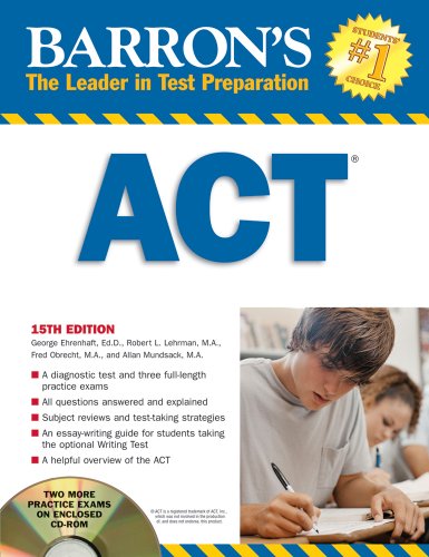 9780764194887: Barron's ACT with CD-ROM