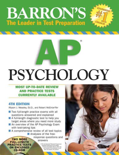 Stock image for Barron's AP Psychology with CD-ROM for sale by BookHolders