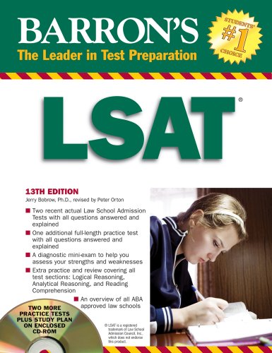 Stock image for Barron's LSAT (Barron's Educational LSAT Law School Admission Test) for sale by Wonder Book