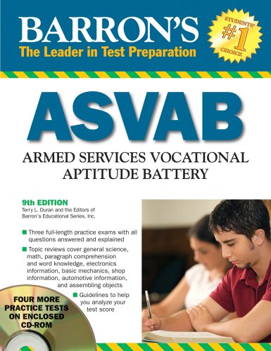 Beispielbild fr Barrons ASVAB: Armed Services Vocational Aptitude Battery zum Verkauf von Hawking Books