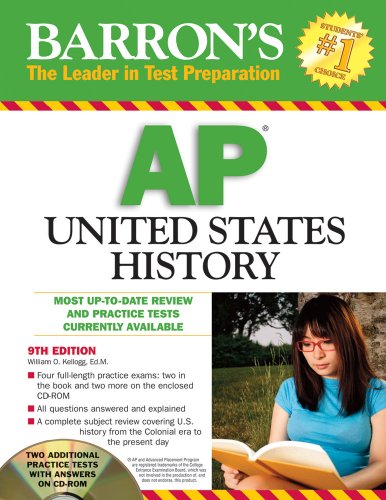 Imagen de archivo de Barron's AP United States History with CD-ROM (Barron's AP United States History (W/CD)) a la venta por BookHolders