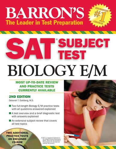 Imagen de archivo de SAT Subject Test Biology E/M with CD-ROM a la venta por Better World Books