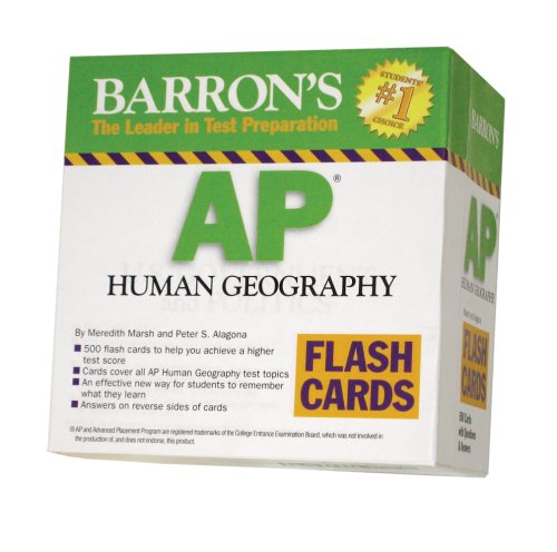 9780764195983: AP Human Geography Flash Cards (Barron's: the Leader in Test Preparation)
