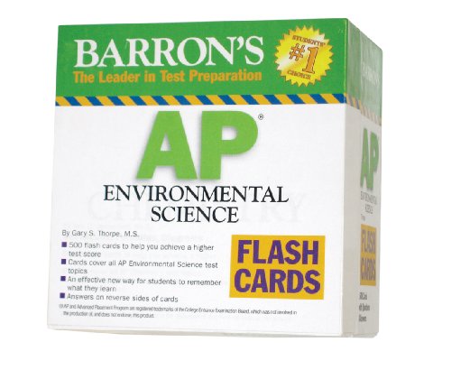 Stock image for Barron's AP Environmental Science Flash Cards (Barron's: the Leader in Test Preparation) for sale by HPB-Red