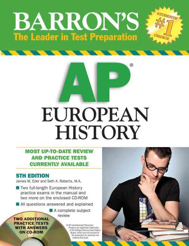 Beispielbild fr Barron's AP European History (Barron's: The Leader in Test Preparation) zum Verkauf von Wonder Book