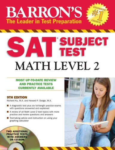 Beispielbild fr Barron's SAT Subject Test Math Level 2 with CD-ROM zum Verkauf von Better World Books