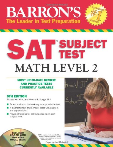 Imagen de archivo de Barron's SAT Subject Test Math Level 2 with CD-ROM a la venta por Better World Books