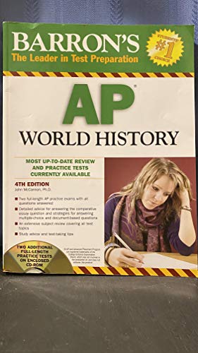 Imagen de archivo de Barron's AP World History with CD-ROM a la venta por BookHolders