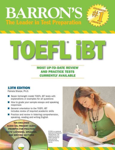 Stock image for Barron's TOEFL IBT with Audio Compact Discs : Test of English As a Foreign Language Internet-Based Test for sale by Better World Books