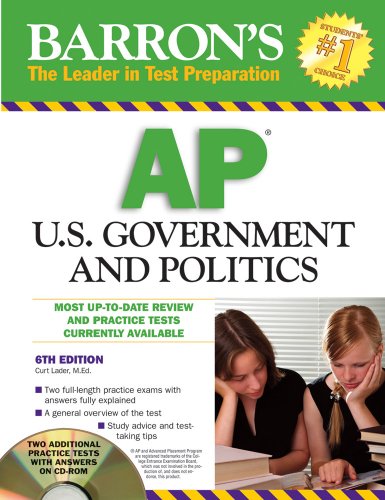 Imagen de archivo de Barron's AP United States Government & Politics (Barron's: the Leader in Test Preparation) a la venta por ThriftBooks-Dallas