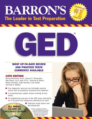 Beispielbild fr Barron's GED High: School Equivalency Exam (Barron's: The Leader in Test Preparation) zum Verkauf von Idaho Youth Ranch Books