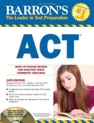 Stock image for Barron's ACT with CD-ROM for sale by Better World Books