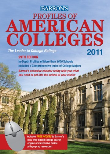 Stock image for Profiles of American Colleges, 2011 for sale by Irish Booksellers