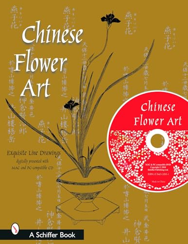 Imagen de archivo de Chinese Flower Art: Line Drawings with CD a la venta por Redux Books