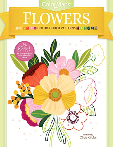 9780764362996: ColorMaps Flowers: Color-Coded Patterns Adult Coloring Book: 1 (ColorMaps, 1)