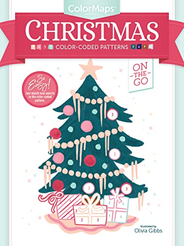 Stock image for ColorMaps Christmas: Color-Coded Patterns Adult Coloring Book (ColorMaps, 3) for sale by Front Cover Books