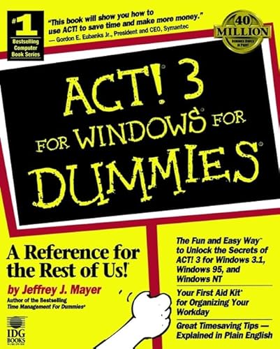 Stock image for ACT! 3 for Windows for Dummies for sale by Wonder Book