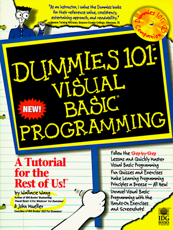 Beispielbild fr Dummies 101 Visual Basic Programming (For Dummies) zum Verkauf von BookHolders