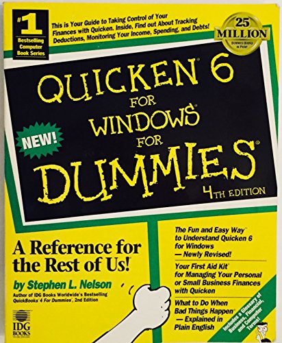 Beispielbild fr Quicken 6 for Windows for Dummies zum Verkauf von Wonder Book