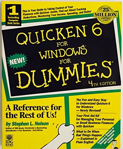 Imagen de archivo de Quicken 6 for Windows for Dummies a la venta por Wonder Book