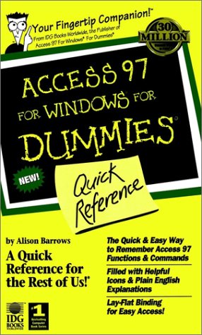 Beispielbild fr Access 97 For Windows For Dummies Quick Reference zum Verkauf von Wonder Book