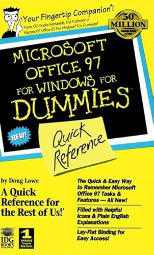 Stock image for Microsoft Office 97 for Windows for Dummies Quick Reference for sale by BookHolders