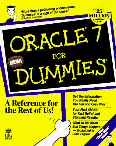Oracle 7 for Dummies (9780764500831) by McCullough-Dieter, Carol