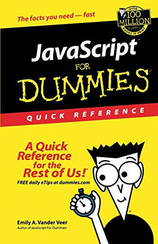 Beispielbild fr JavaScript for Dummies Quick Reference zum Verkauf von Better World Books