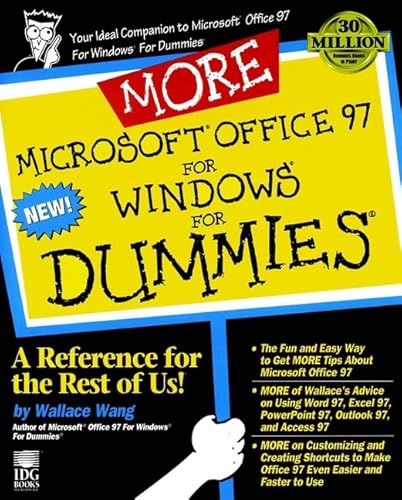 Imagen de archivo de More Microsoft Office 97 for Windows for Dummies a la venta por Better World Books