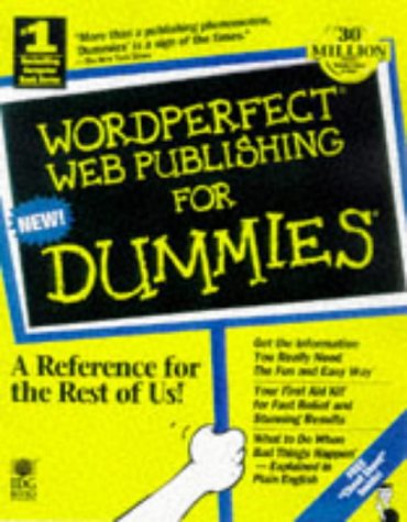 Wordperfect 8 Web Publishing for Dummies (9780764501555) by Kay, David C.