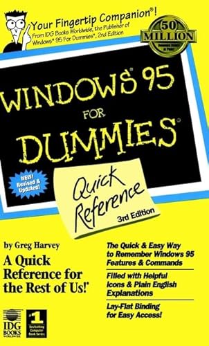 Beispielbild fr Windows 95 For Dummies: Quick Reference zum Verkauf von More Than Words