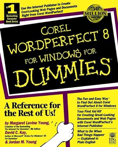 Imagen de archivo de Corel WordPerfect 8 For Windows For Dummies a la venta por Wonder Book